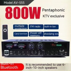 Amplificador Bluetooth de 5 canales para karaoke en casa