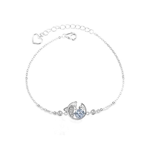 Pulsera Koi de moissanita de plata esterlina retro de moda nacional