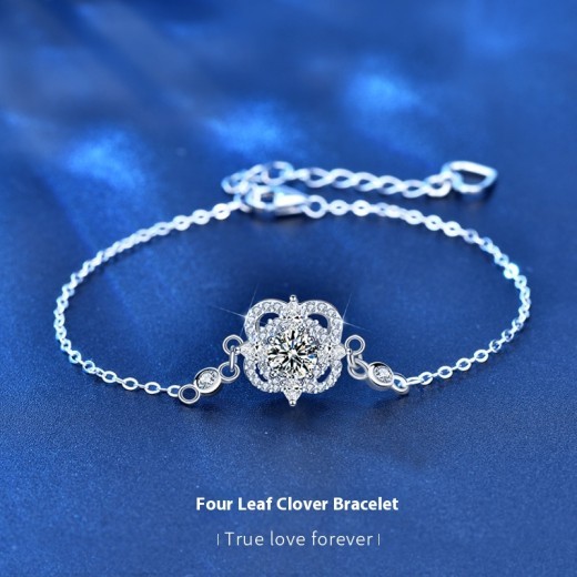 Pulsera de diamantes de verano en plata de ley 925