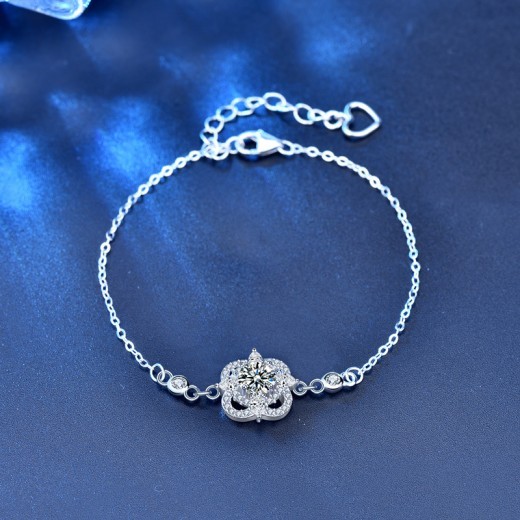 Pulsera de diamantes de verano en plata de ley 925
