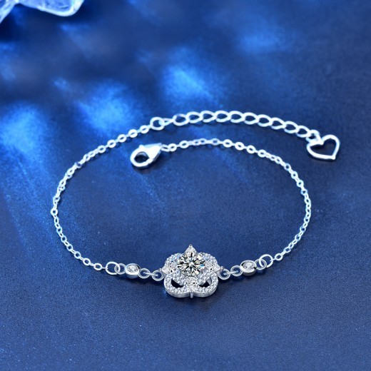 Pulsera de diamantes de verano en plata de ley 925