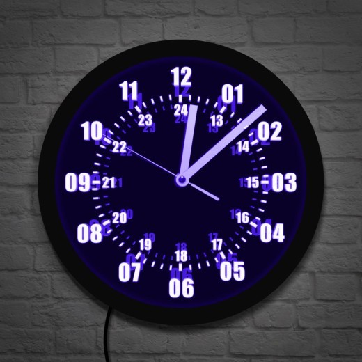 Reloj digital de decoración del hogar