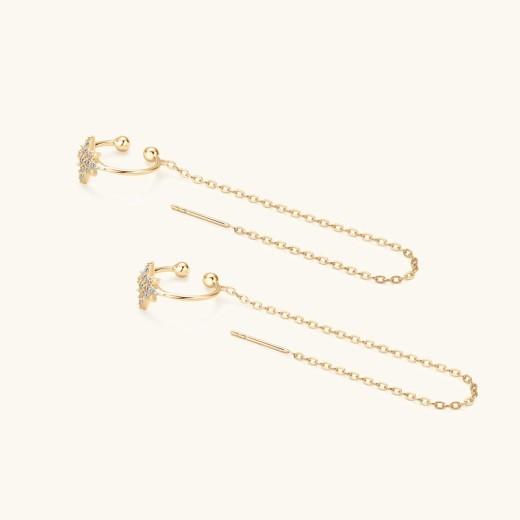 Pendientes colgantes de diamantes de alta calidad, combinables en Japón y Corea.