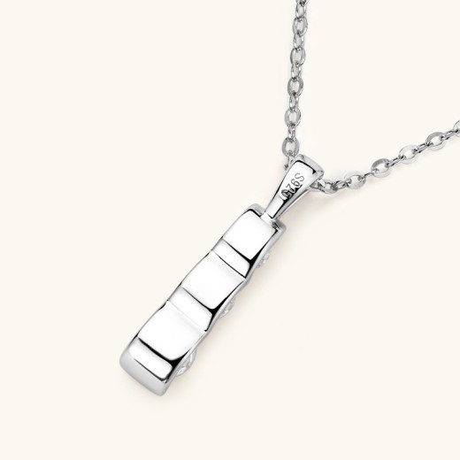 Collar de diamantes de minorías de lujo ligero para mujer, diseño avanzado, plata S925