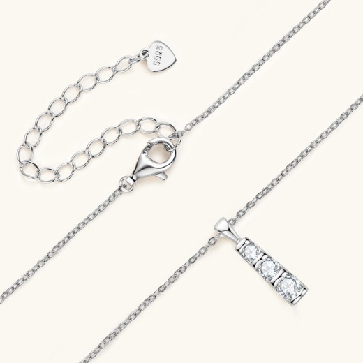 Collar de diamantes de minorías de lujo ligero para mujer, diseño avanzado, plata S925