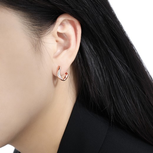 Pendientes de diamantes irregulares para mujer, sencillos