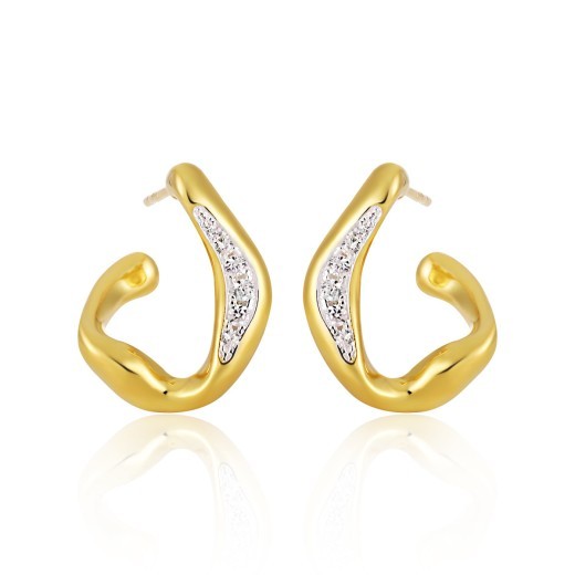 Pendientes de diamantes irregulares para mujer, sencillos