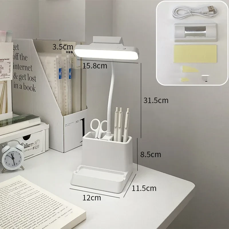 Lámpara de mesa para dormitorio de estudiantes universitarios