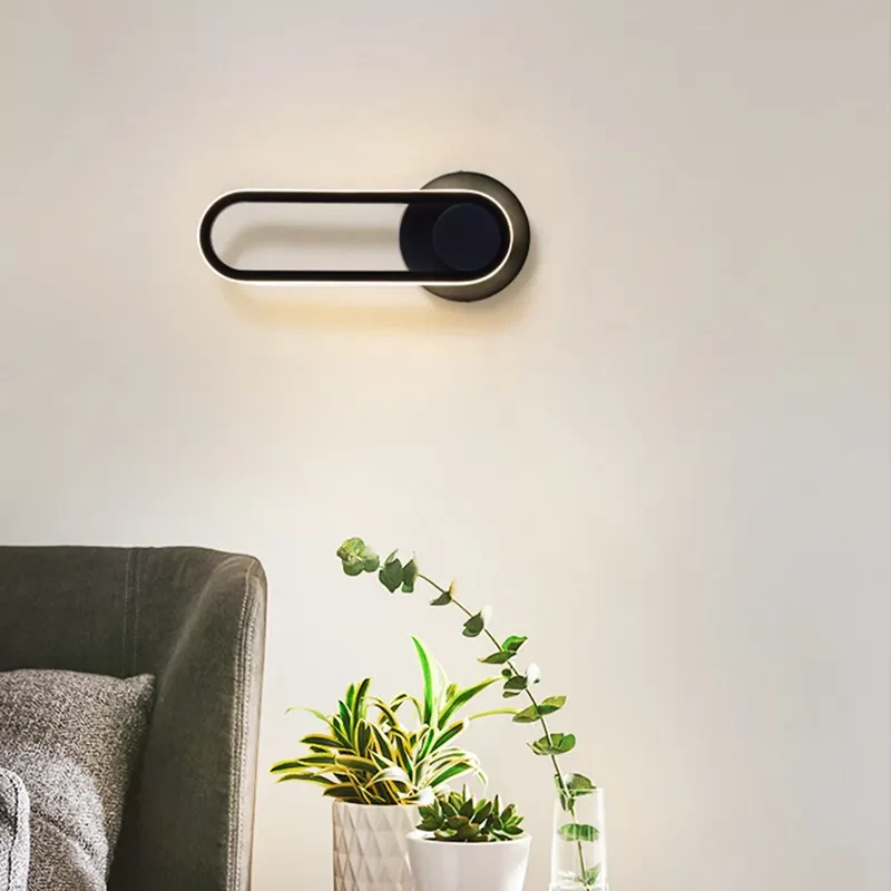 Lámpara de pared giratoria para mesita de noche de dormitorio