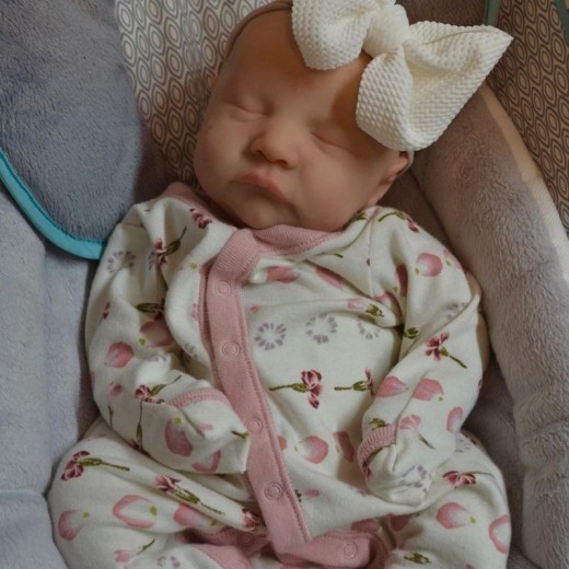 Piezas realistas de bebé recién nacido de 17 pulgadas