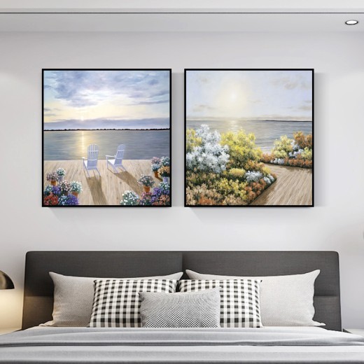 Decoración abstracta del dormitorio