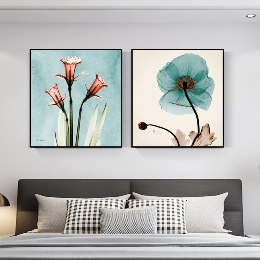 Decoración abstracta del dormitorio
