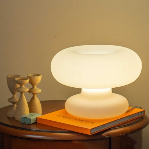 Lámpara de hongo para decoración de dormitorio moderna y elegante