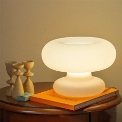 Lámpara de hongo para decoración de dormitorio moderna y elegante