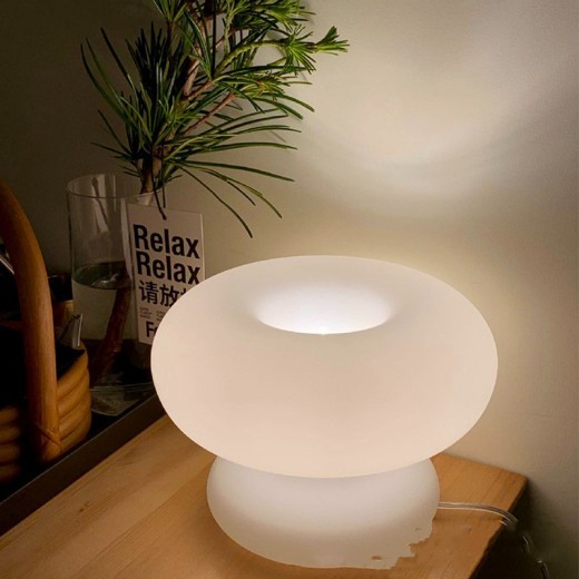 Lámpara de hongo para decoración de dormitorio moderna y elegante