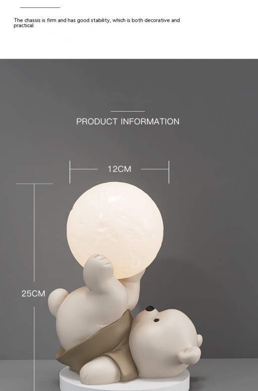 Lindo oso decorativo para el hogar, dormitorio, luz de noche