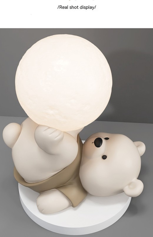 Lindo oso decorativo para el hogar, dormitorio, luz de noche
