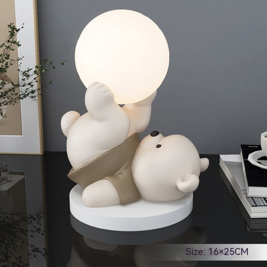 Lindo oso decorativo para el hogar, dormitorio, luz de noche