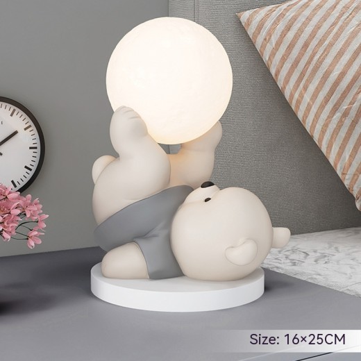 Lindo oso decorativo para el hogar, dormitorio, luz de noche