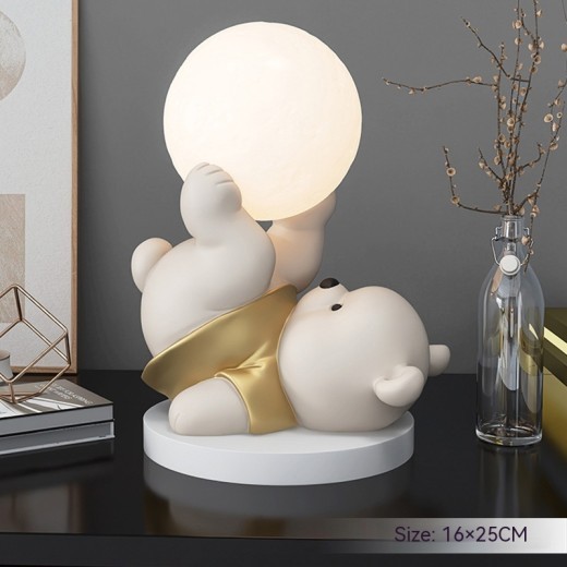 Lindo oso decorativo para el hogar, dormitorio, luz de noche