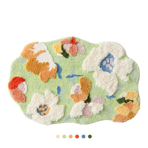 Alfombra de noche para dormitorio, decoración de habitación de niña