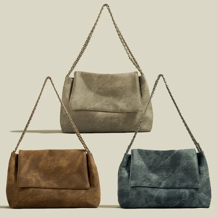 Bolso bandolera de gran capacidad con cadena para mujer