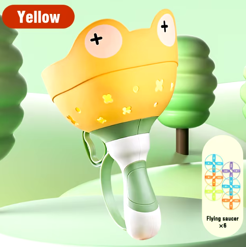 Lanzador de discos de platillo volador para niños, juguetes voladores para tirar de la cuerda, OVNI, lanzar, atrapar, deportes al aire libre, hélice, juguetes para niños, regalo para niño y niña