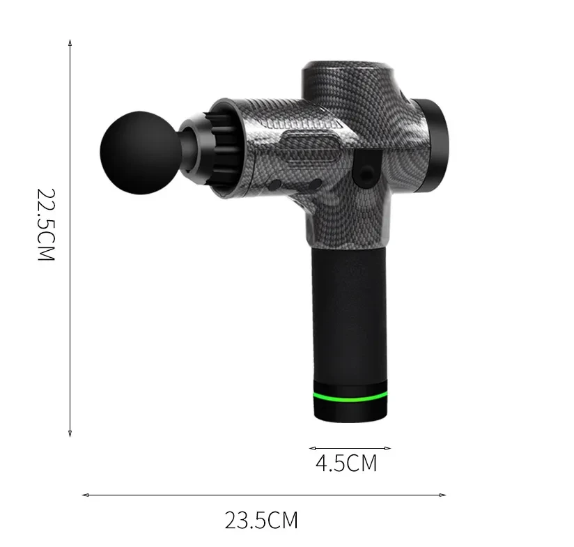 Pistola de masaje corporal eléctrica para ejercitar los músculos