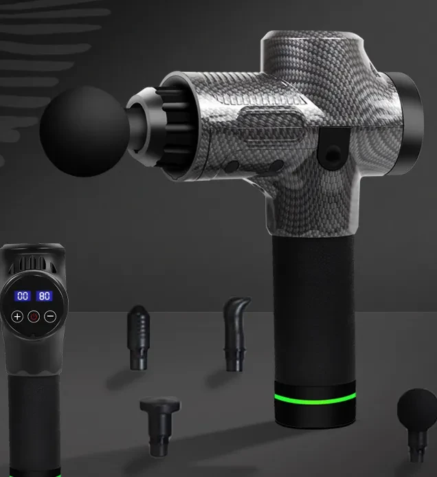 Pistola de masaje corporal eléctrica para ejercitar los músculos