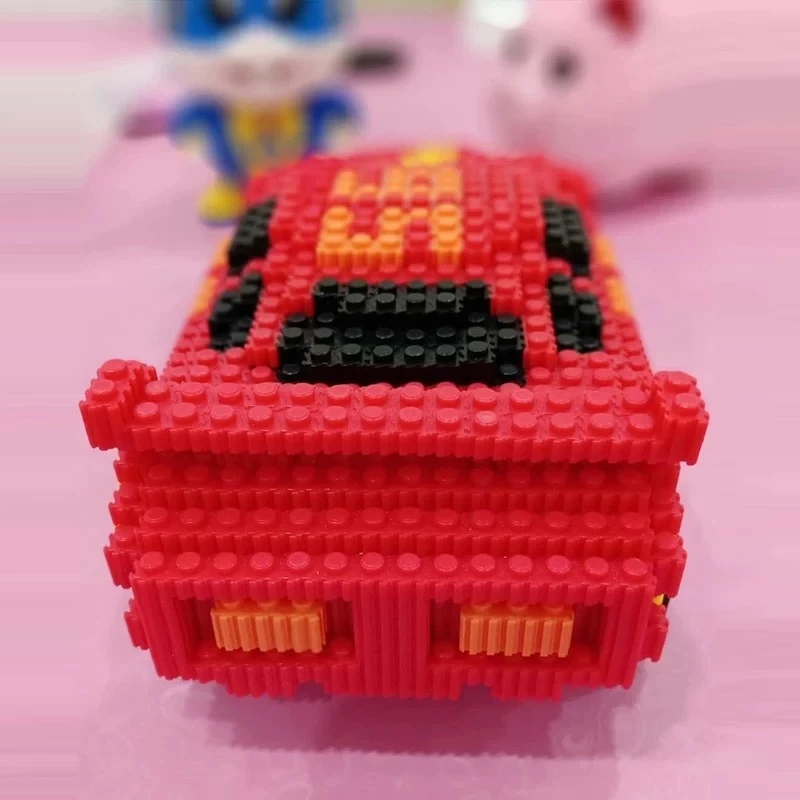 SMY Toystown Nano Block Car Lightning McQueen Bricks Educación Nano Block / Juguetes de bloques 3D