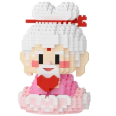 Nano Block Dewa Rezeki Guanyin Budha Smile God Satra Dewa Jodoh Set Regalos y exhibiciones