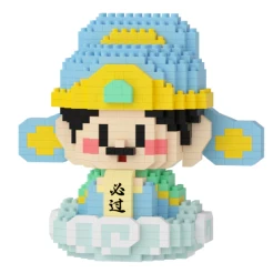 Nano Block Dewa Rezeki Guanyin Budha Smile God Satra Dewa Jodoh Set Regalos y exhibiciones