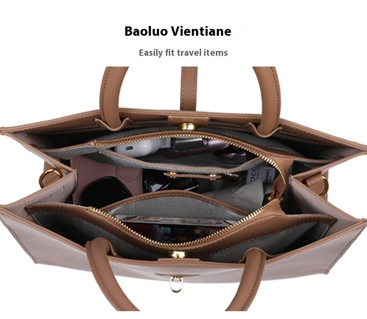 Bolso bandolera de gran capacidad con textura para mujer