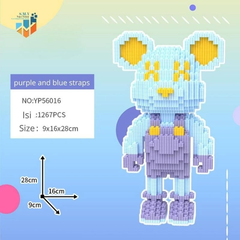 Bloques de construcción TSC Nano Violent Jumpsuit, bloques de construcción educativos Nano Block/bloques de construcción Nano 3D de juguete