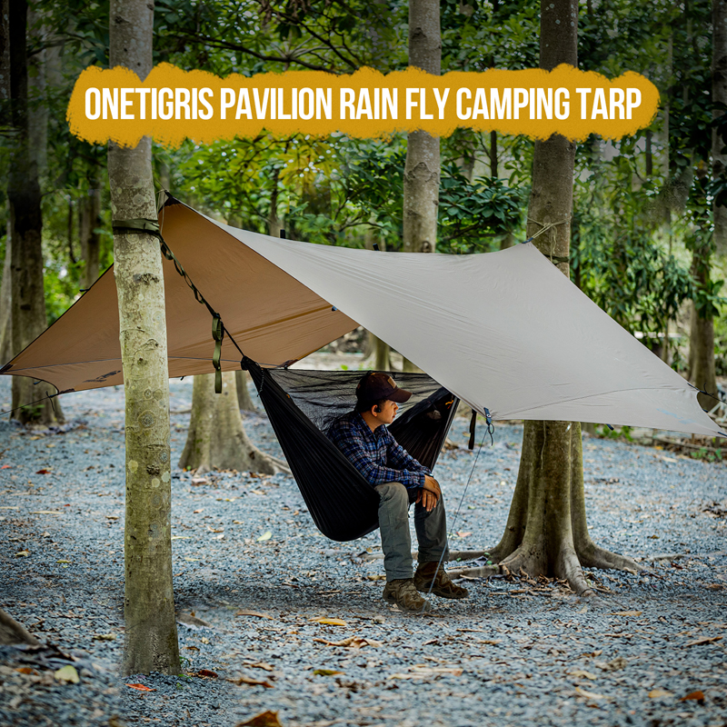 Toldo protector solar impermeable para camping, barbacoa y ocio.