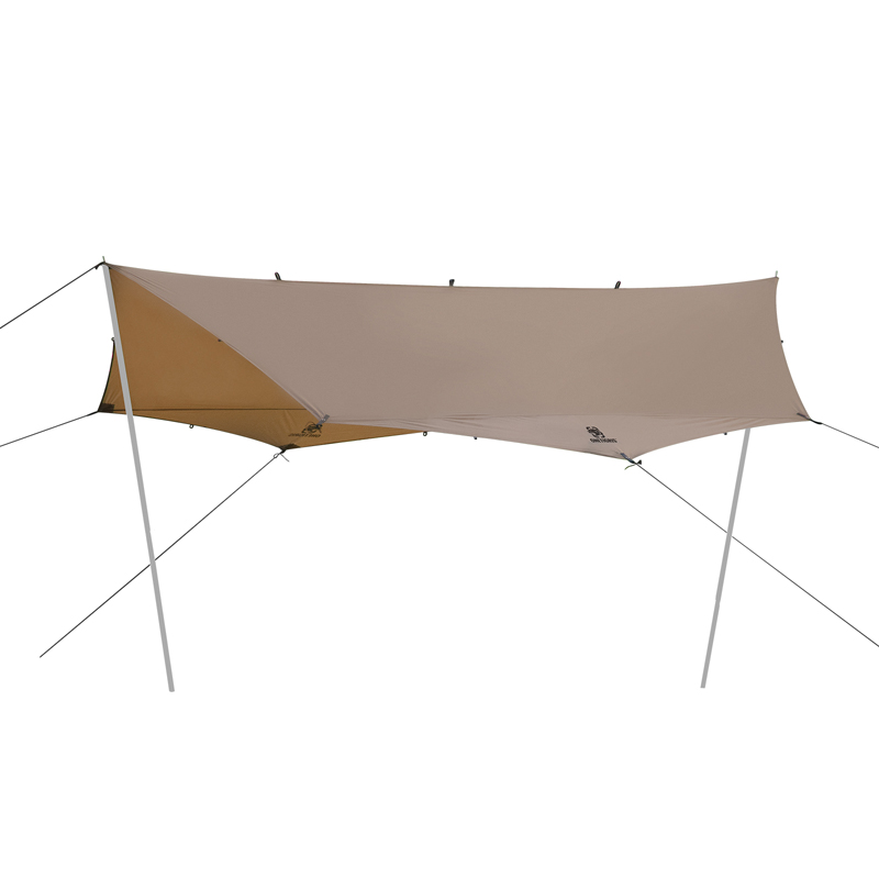Toldo protector solar impermeable para camping, barbacoa y ocio.
