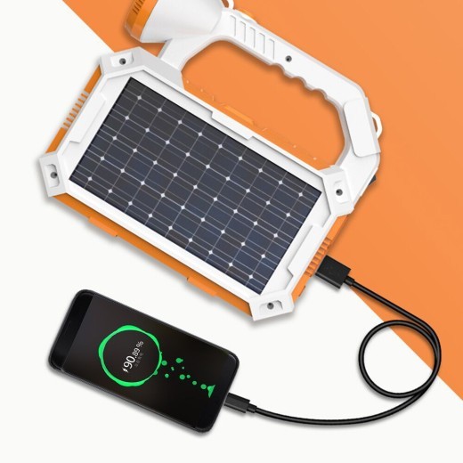 Linterna solar para camping, reflector LED multifuncional