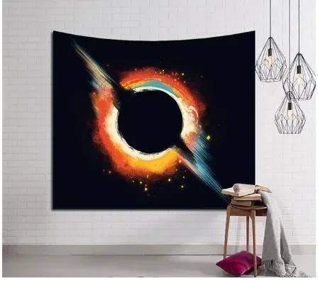 Tapiz colgante de galaxia para pared, estilo hippie, retro, decoración del hogar, esterilla de playa para yoga