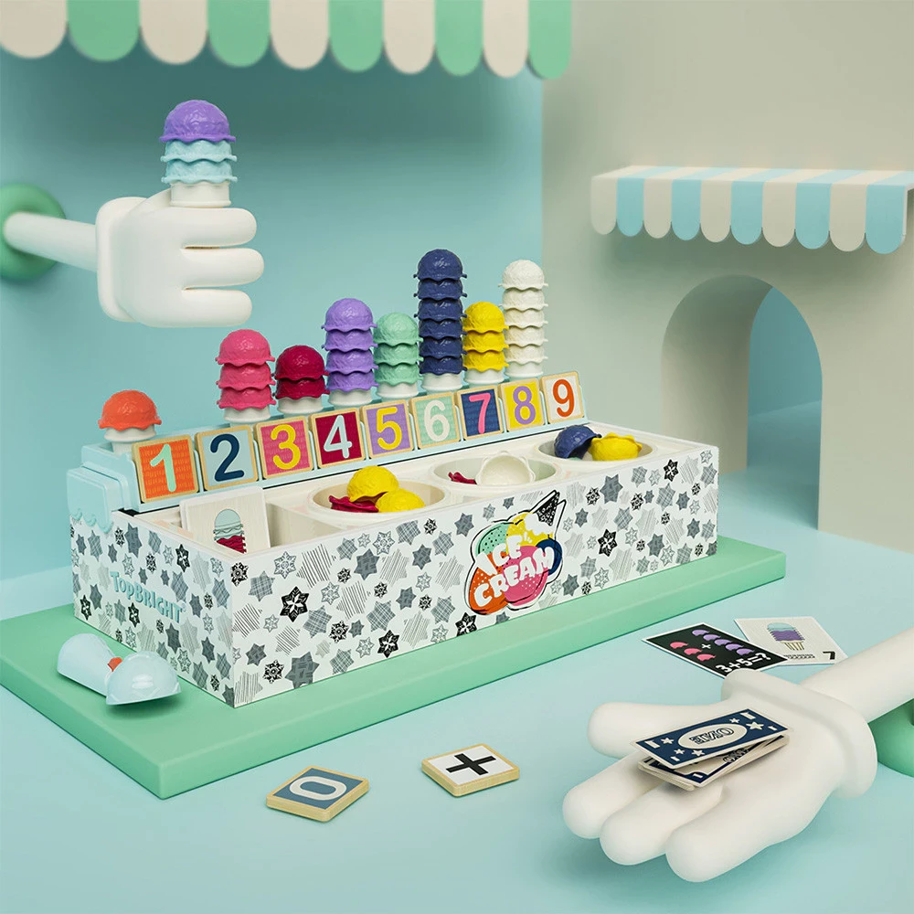 Caja de aprendizaje Top Bright Set Tienda de helados Juguete Colección de juguetes para niños