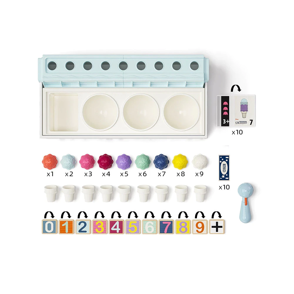 Caja de aprendizaje Top Bright Set Tienda de helados Juguete Colección de juguetes para niños