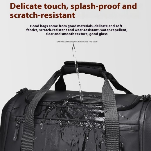 Bolsa de viaje para equipaje de mano de gran capacidad con separación de humedad y secado rápido para zapatos