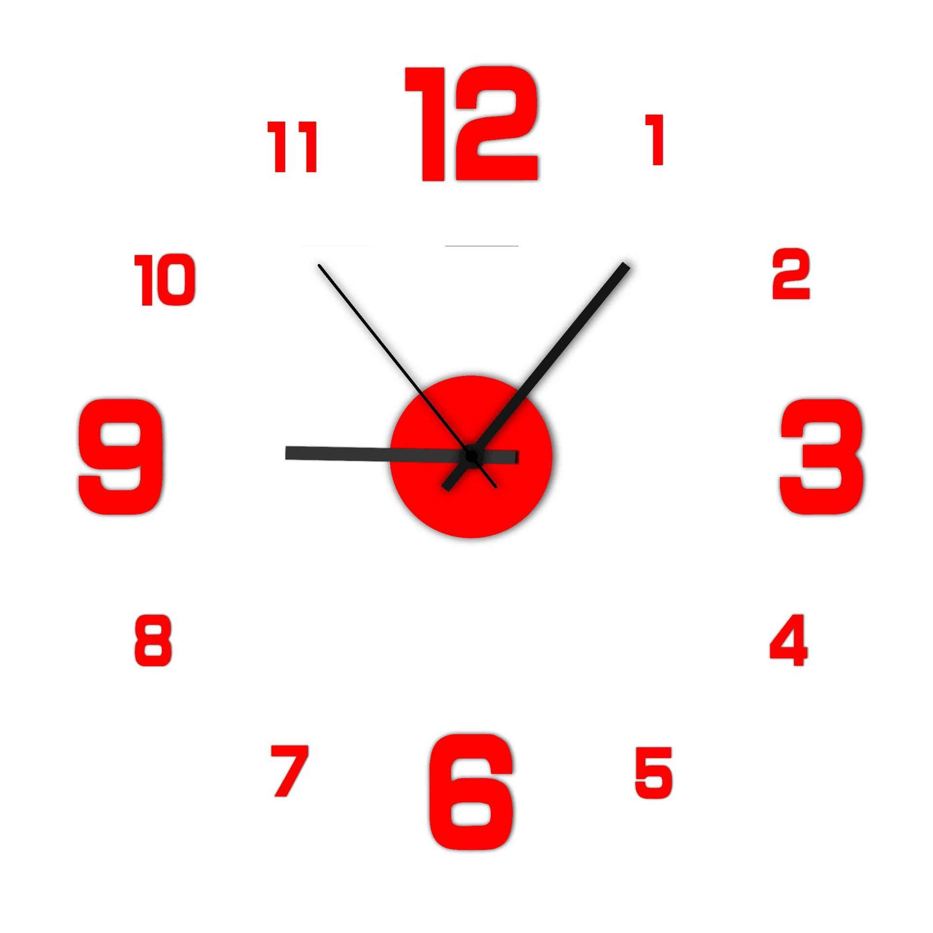 Reloj de pared creativo sin marco DIY