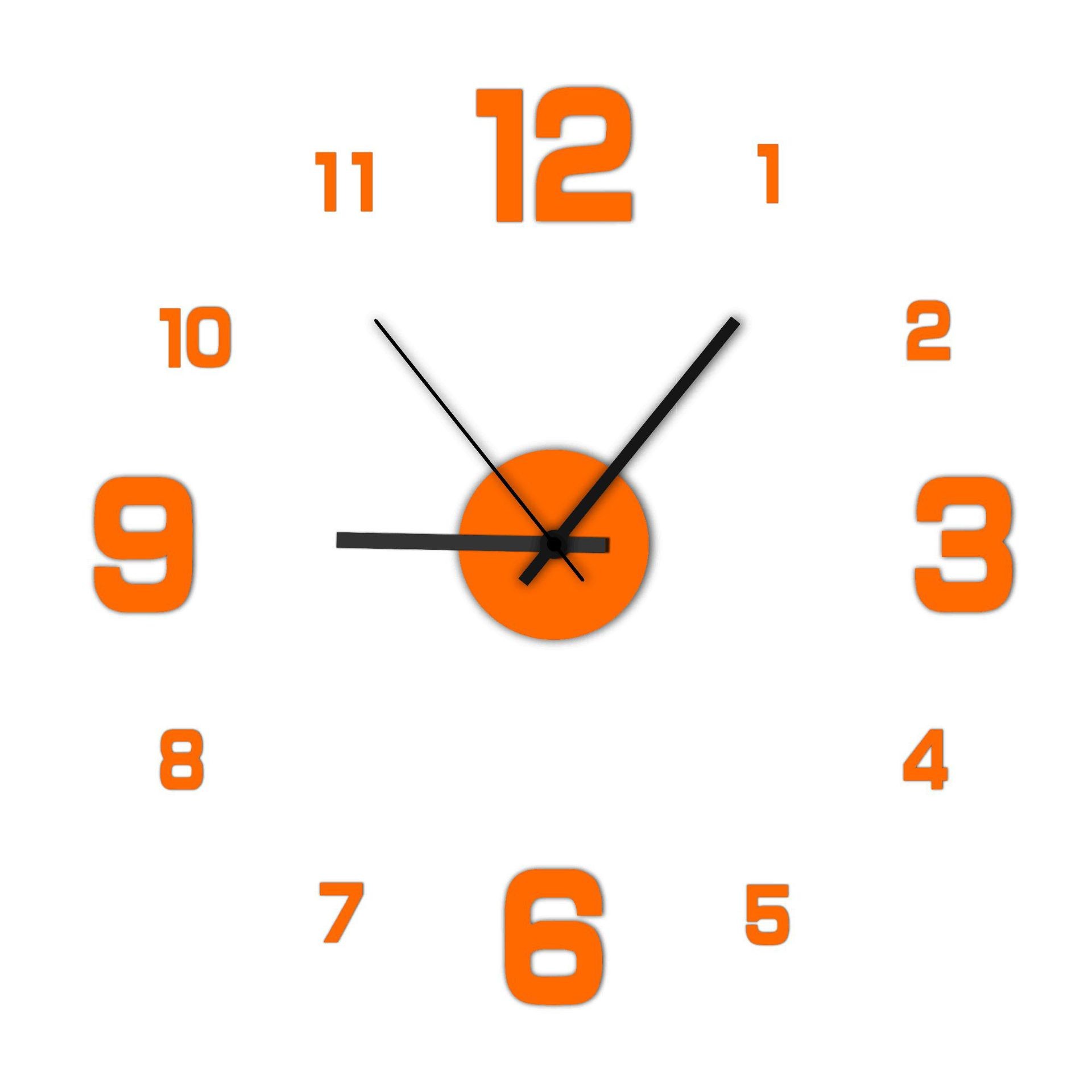 Reloj de pared creativo sin marco DIY