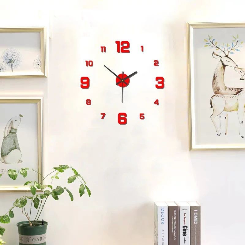 Reloj de pared creativo sin marco DIY