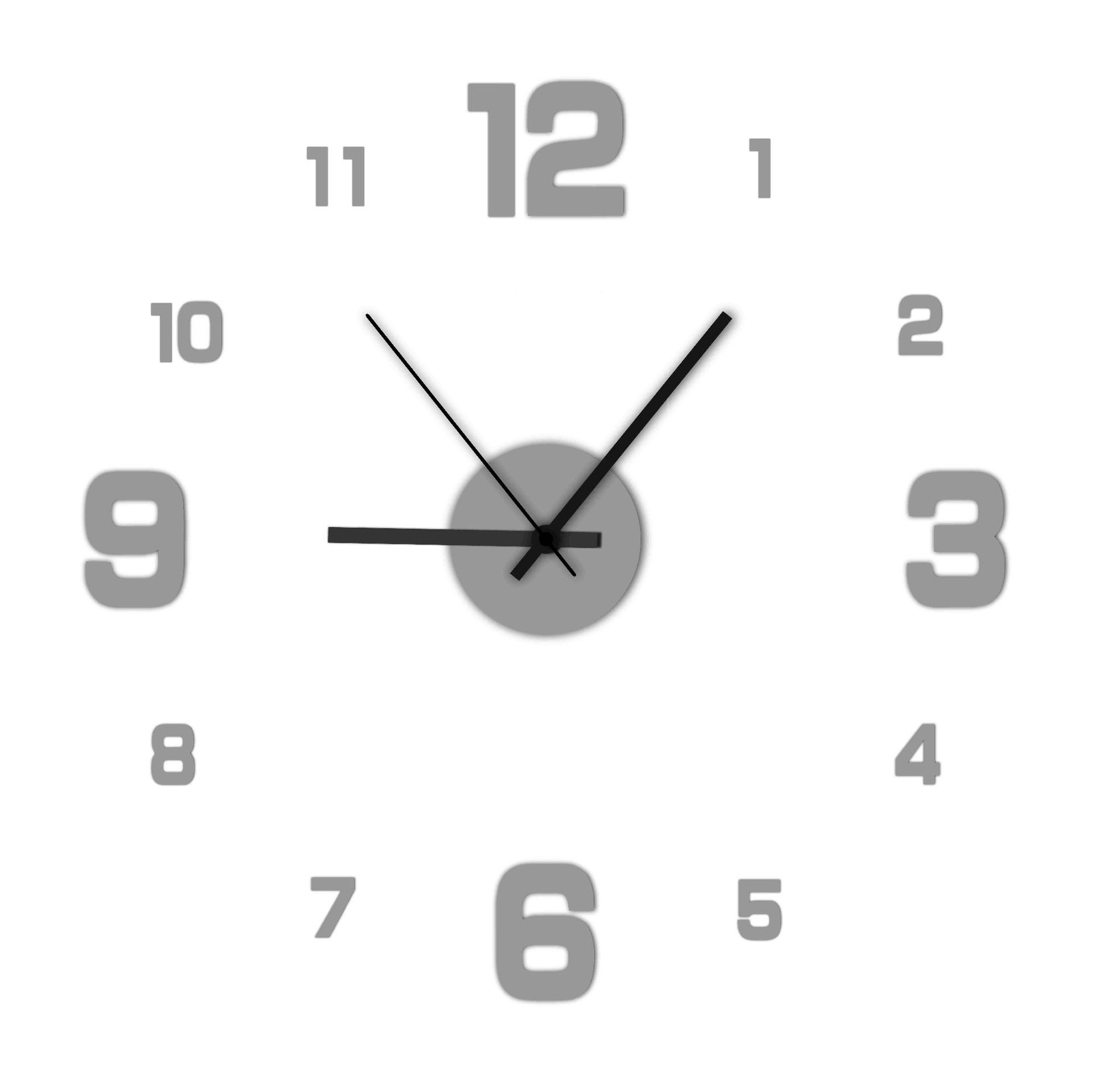 Reloj de pared creativo sin marco DIY