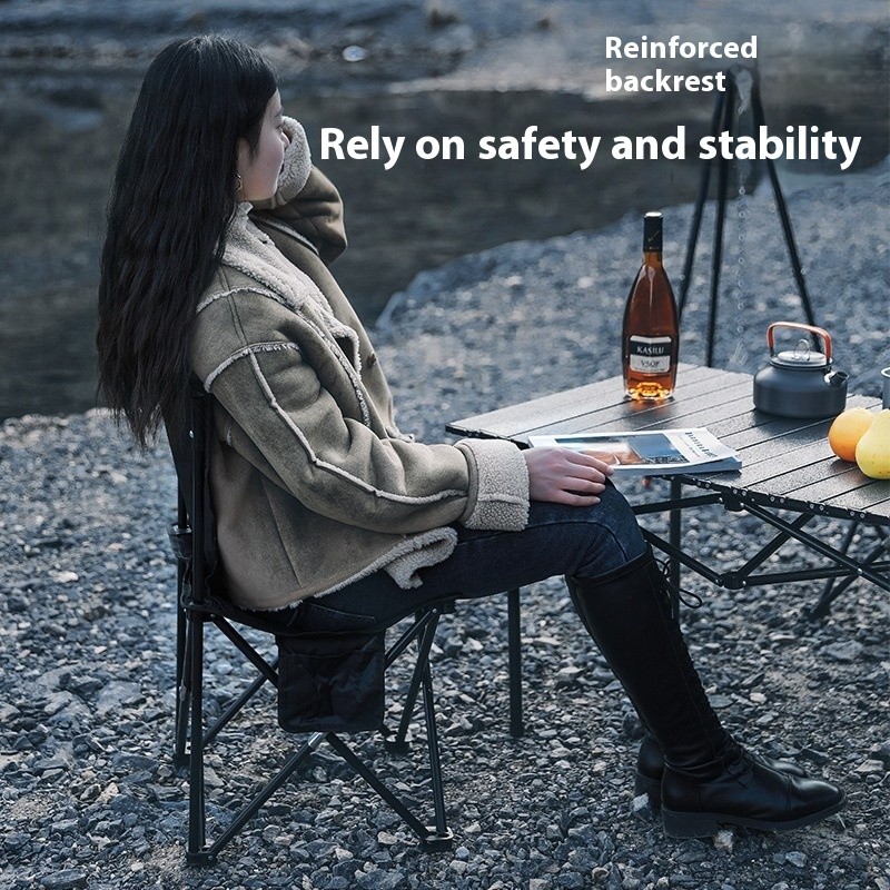 Sillas plegables de metal portátiles para picnic al aire libre