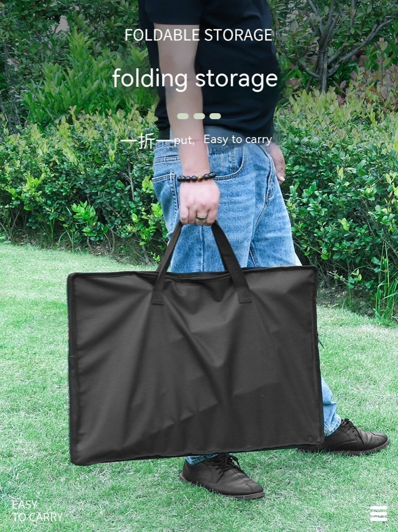 Mesa plegable de aluminio ennegrecido para acampar al aire libre