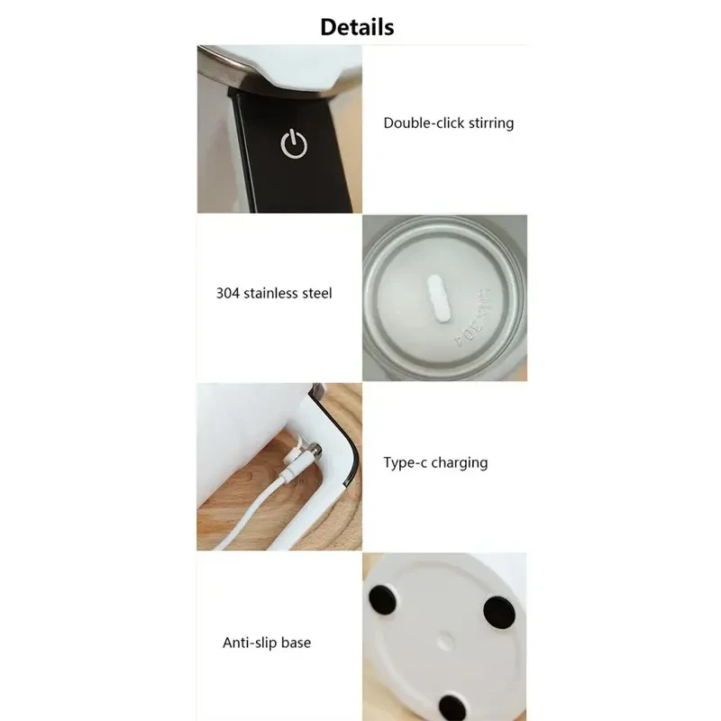 Taza de café eléctrica recargable por USB automática