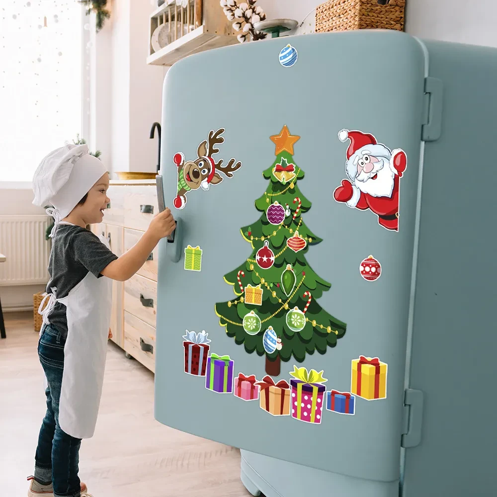 Juego de pegatinas decorativas para refrigerador