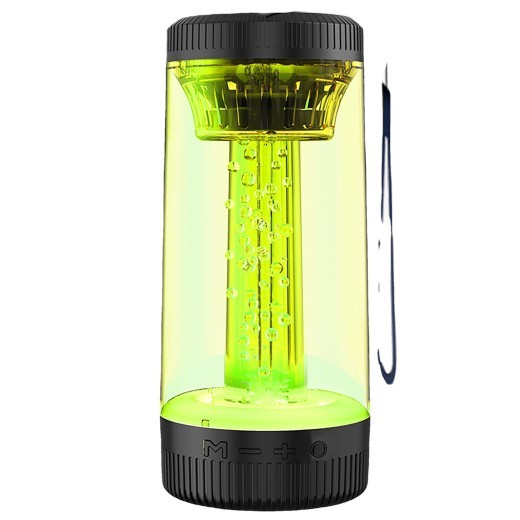 Luz LED portátil para acampar al aire libre, altavoz inalámbrico Bluetooth colorido